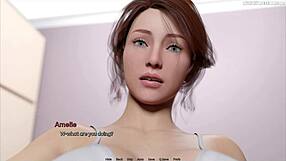 दोस्त ने 3D हेंटाई गेम में निप्पल चूसे, बूब चाटने से दिल की धड़कन बढ़ी