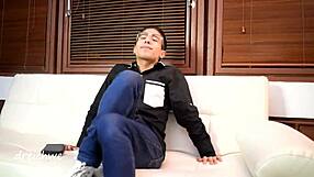 This naked gay mexican submissive gets horny with hetero active lush