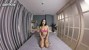 Abby2634 made a cute little video, showing off as she’s ready to get steamy.