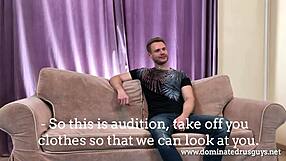 Muscular Russian men engage in gay fetish activities