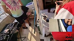 feeling excited joining the couple on the balcony