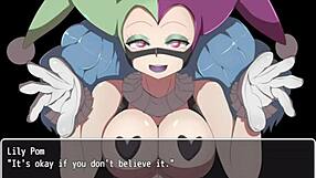 the hero gets dominated and the girls play with his monster cock in villainess quest part 5