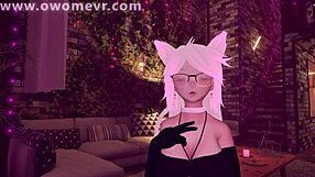 Sexy Airbnb Hostess in Cosplay Seduces and Fucks for 5-Star VRChat Rating