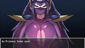 the hero gets dominated and the girls play with his monster cock in villainess quest part 5