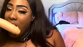 Lexo Butterfly sucks that cock off the wall, spitting and submissive