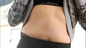 Teasing with Curvy Ass and Milf Boobs