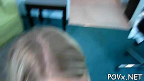 deep-throat blowjob followed by rough pov fuck