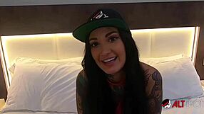 Tattooed Bombshell Adel Asanti Sucks Big Cock