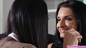 Milf gets fingered hard by her boss in the office