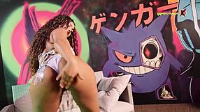 Curvy Latina Masturbates To Intense Orgasms With New Dildo!