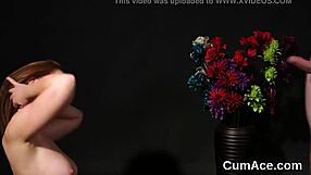 Sexy Centerfold Takes Cumshot on Face While Eating Every Drop