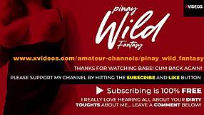 Busty Filipina wife relaxes outdoors by the pool. She enjoys the sun on her skin.