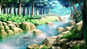 breeding village ep3 outside with a tan woman in the country ranch anime