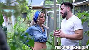 Fucking by the ficus with Sawyer Cassidy and Luna Luxe. Peter Green joins the taboo fun.