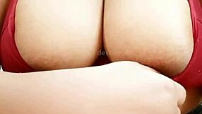 sexy kolkata girl teases by squeezing and playing with her big juicy boobs