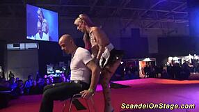 what's hotter than a scandal striptease on a public stage?