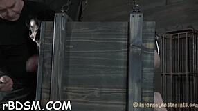 Hottie In Latex Dress Punished Blowjob BDSM Garage