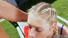 hot amateur girlfriend gets anal banged hard outdoors with friends