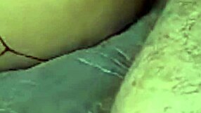 Latina couple uses cucumber for dirty homemade play