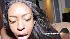 this fresh 18yr old ebony freak kokohontas gets with the old man in ghetto reality.