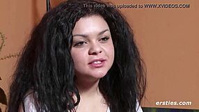 passionate german-brazilian masturbates in front of the camera