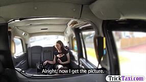 Busty Passenger in Pantyhose Feels Her Twat Banged Hard in Public