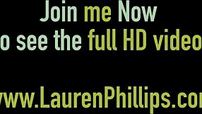 Muff divers lauren phillips explores big tits blonde toys and lesbian masturbation