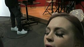 Astrid Star Gives Jack Blaque A Behind-The-Scenes Blowjob