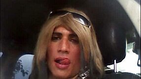 Beautiful transsexual solo performance