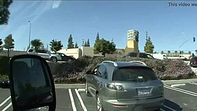 The tale of a woman with big tits bouncing as she walks through the city, attracting attention.