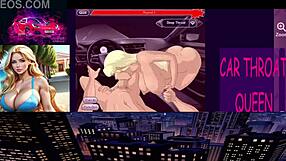 Can this blonde handle sloppy deepthroat in the car?