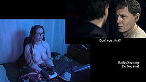 naked brunette bbw with big tits in alan wake playthrough!