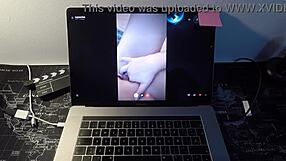 Spanish milf fucks fan on webcam