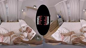 Virtual Taboo Cosplay Involves Hairless Anal Sex with Big Tits and Blowjob Scenes