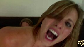 Blonde Busty Milf Swallows Thick Cumshot After Anal Cowgirl Riding With Husband