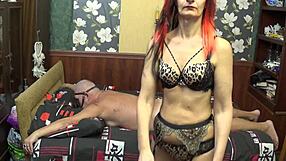 My elderly wife delivers light ass spanking with care