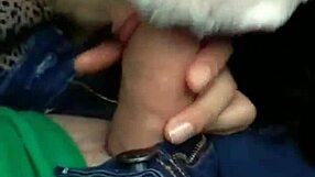 Latina Makes Him Cum in Public