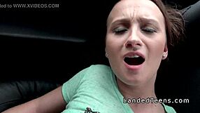 Natural Busty Teen Takes Huge Cock In Car!