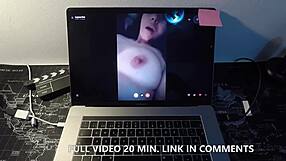 Spanish milf fucks fan on webcam