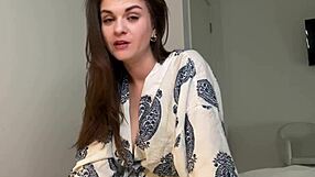 Stepmother Caught by Stepson Cumming in Her Bedroom