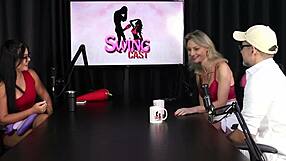 Bold Swingers Compilation with Aline Fischborn and Flávio Paiva. First Male Menage Turns Public with Fetish Play!