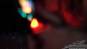 i do glowstick experiment with areana fox backstage