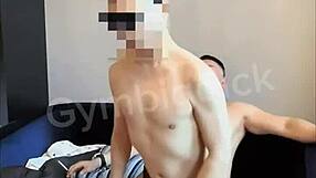 Two handsome Asian gay amateurs went bareback in lingerie socks for wild fun. Their ride was intense!