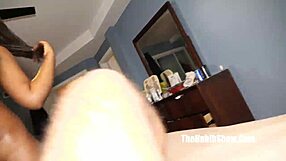 this fresh 18yr old ebony freak kokohontas gets with the old man in ghetto reality.