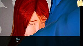 Exploring my new family with big tits in 3D