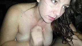 Can you handle this deepthroating blowjob ending in cum?