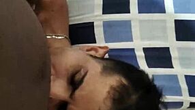 Interracial Bareback with Big Black Cock Outdoors