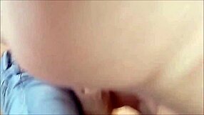 French Amateur Doggystyle in Satin Lingerie with Blowjob and Rimjob