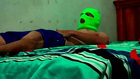 Dirty Stepdaughter Fucks Employee Slowly In Mask