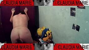 Horny Fat Girl Gets Pussy Licked And Fucked Against Closet!